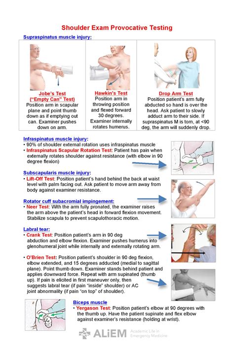 tests for supraspinatus tear|shoulder test for rotator cuff.